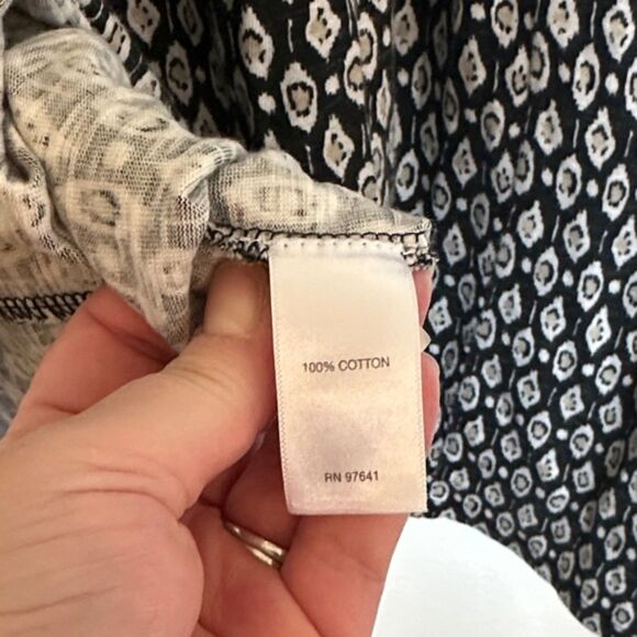 J Jill Midi Dress Round Neck Sleeveless Light Size XL Cotton Boho Resort Beachy - Picture 7 of 10